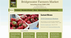 Desktop Screenshot of bridgewaterfarmersmarket.ca