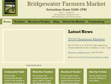 Tablet Screenshot of bridgewaterfarmersmarket.ca